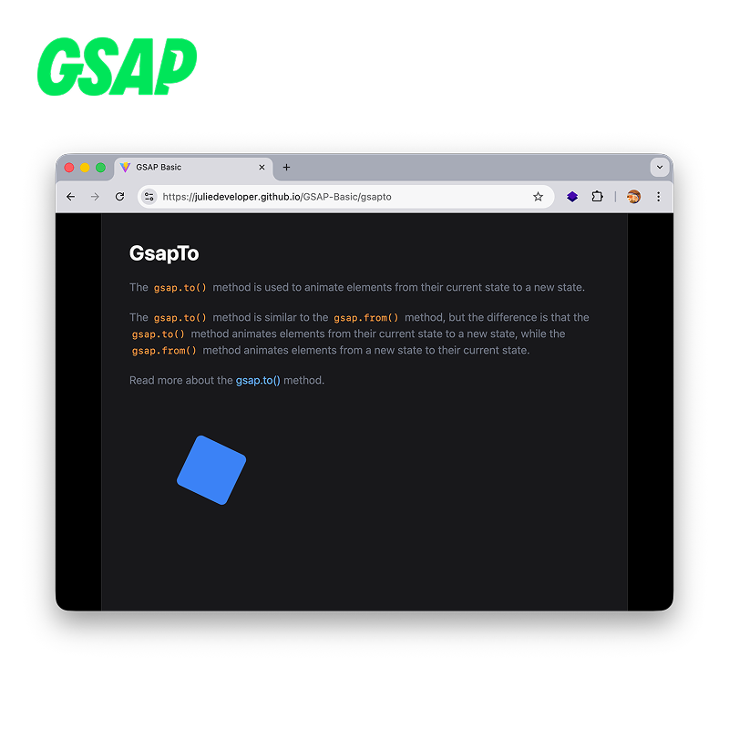 Learning GSAP Foundation